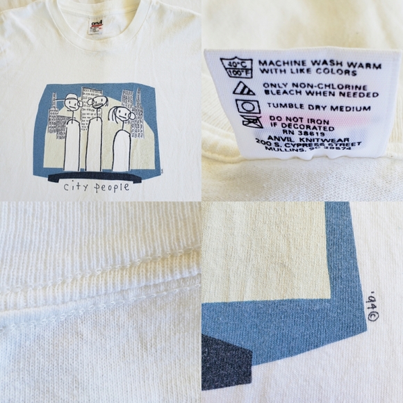 Vintage Anvil 90s "City People" It's all good" USA - Picture 2 of 14